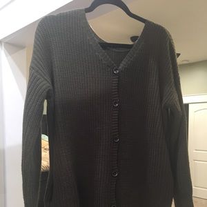 Green chunky sweater